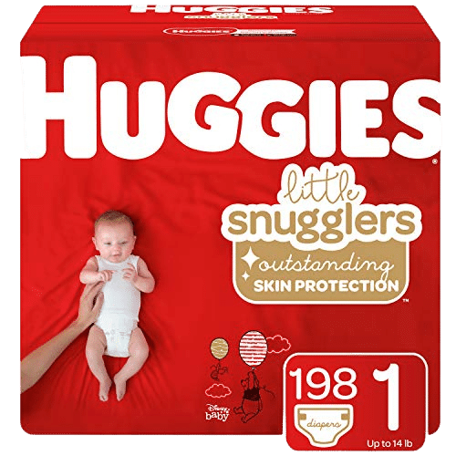 Baby Diapers Size 1 198 Ct Huggies Little Snugglers