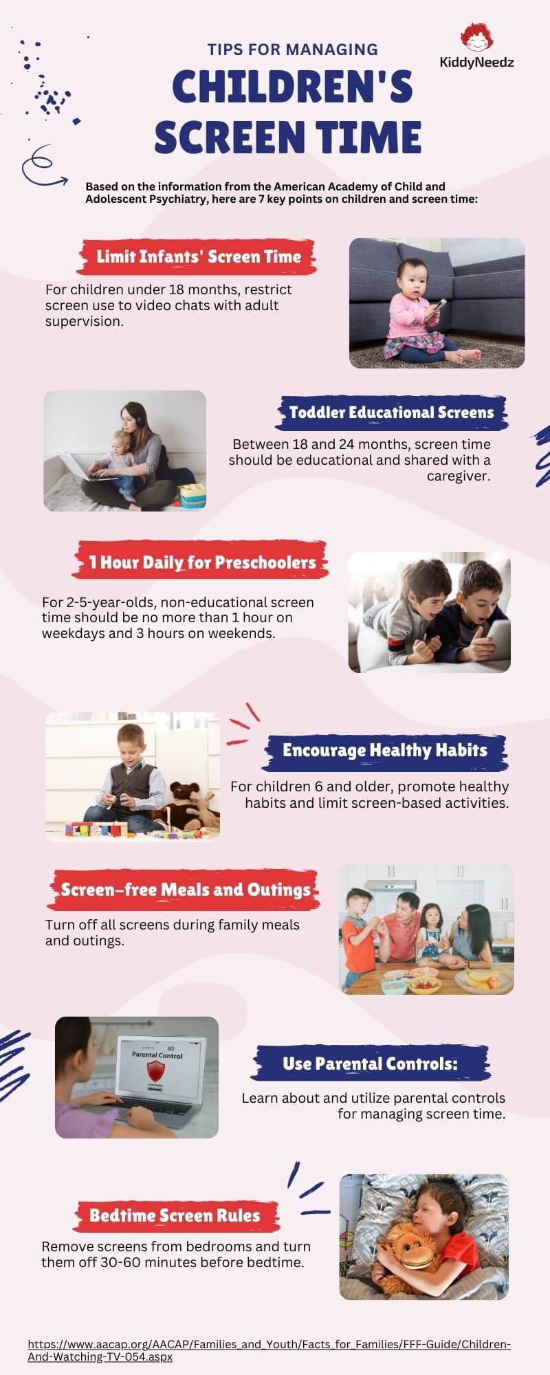 Infographic Tips for Managing Childrens Screen Time