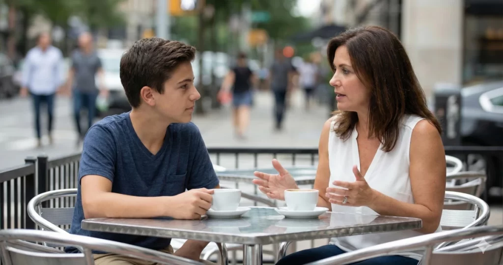 How can mothers teach their sons a healthy view of masculinity?